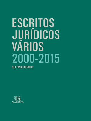 cover image of Escritos Jurídicos Vários 2000-2015